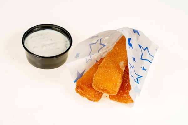 Sticksy z graviery z sosem miętowym home made